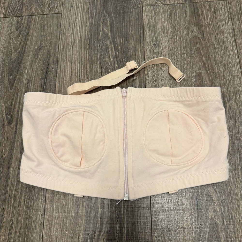 Lansinoh Light Pink Pumping and Nursing Bra Women's Size L Plus NWOT